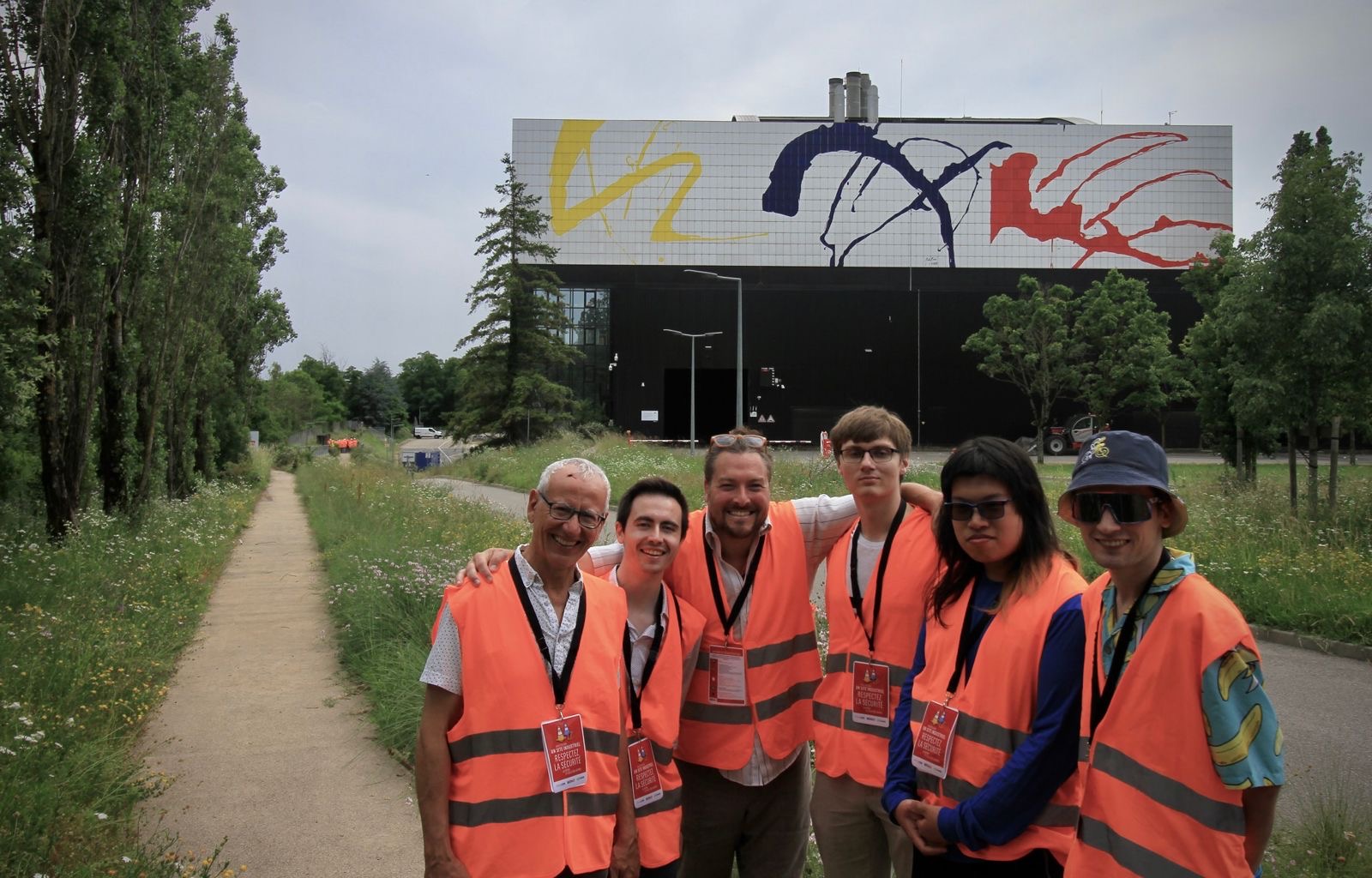 From Left: Dr. El-Korchi, Casey LaMarca, Prof. Burrier, Conner Olsen, Ming Tang, and I on a site visit at an incineration plant operated by Suez